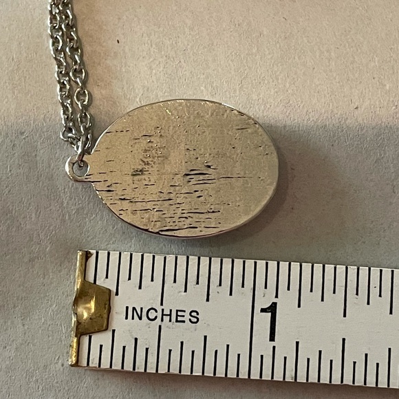 Magical Unicorn Cameo Necklace Purple & White Silver-tone - Picture 9 of 10